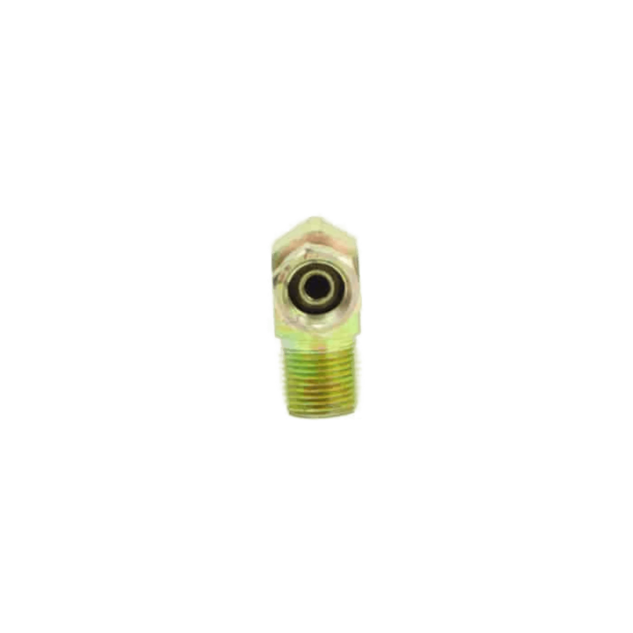 3/8" Male x 1/4" Female 90 degree Swivel Fitting Front View