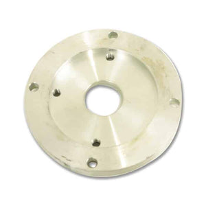 The PIERCE Aluminum Adapter for Electric Worm Gear Winches (110V) features a central hole and five perimeter holes, making it perfect for various applications.