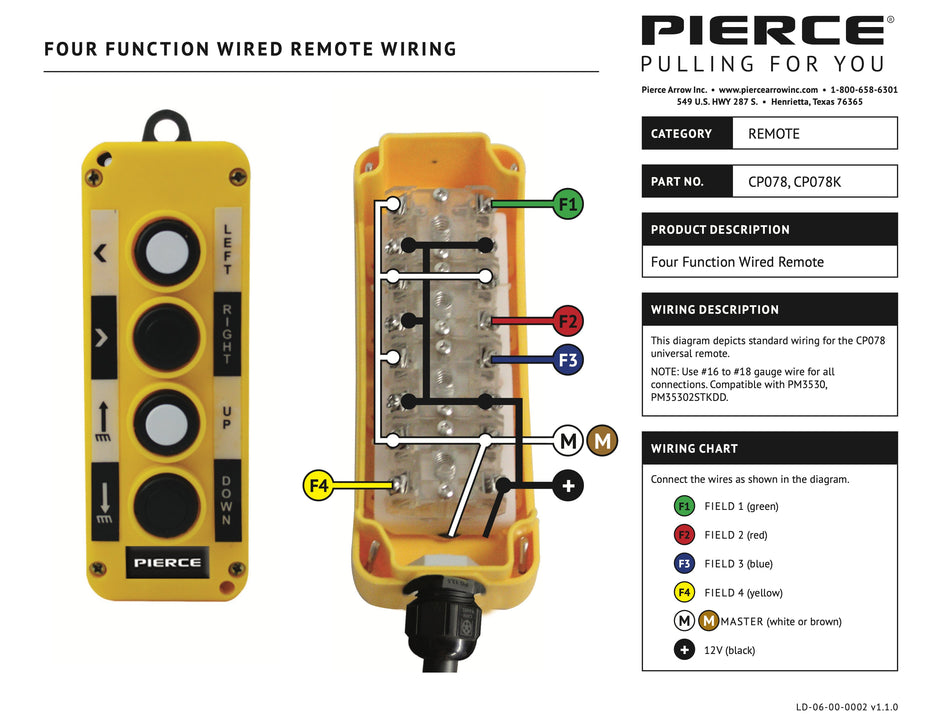 CP078(K) Wiring Diagram