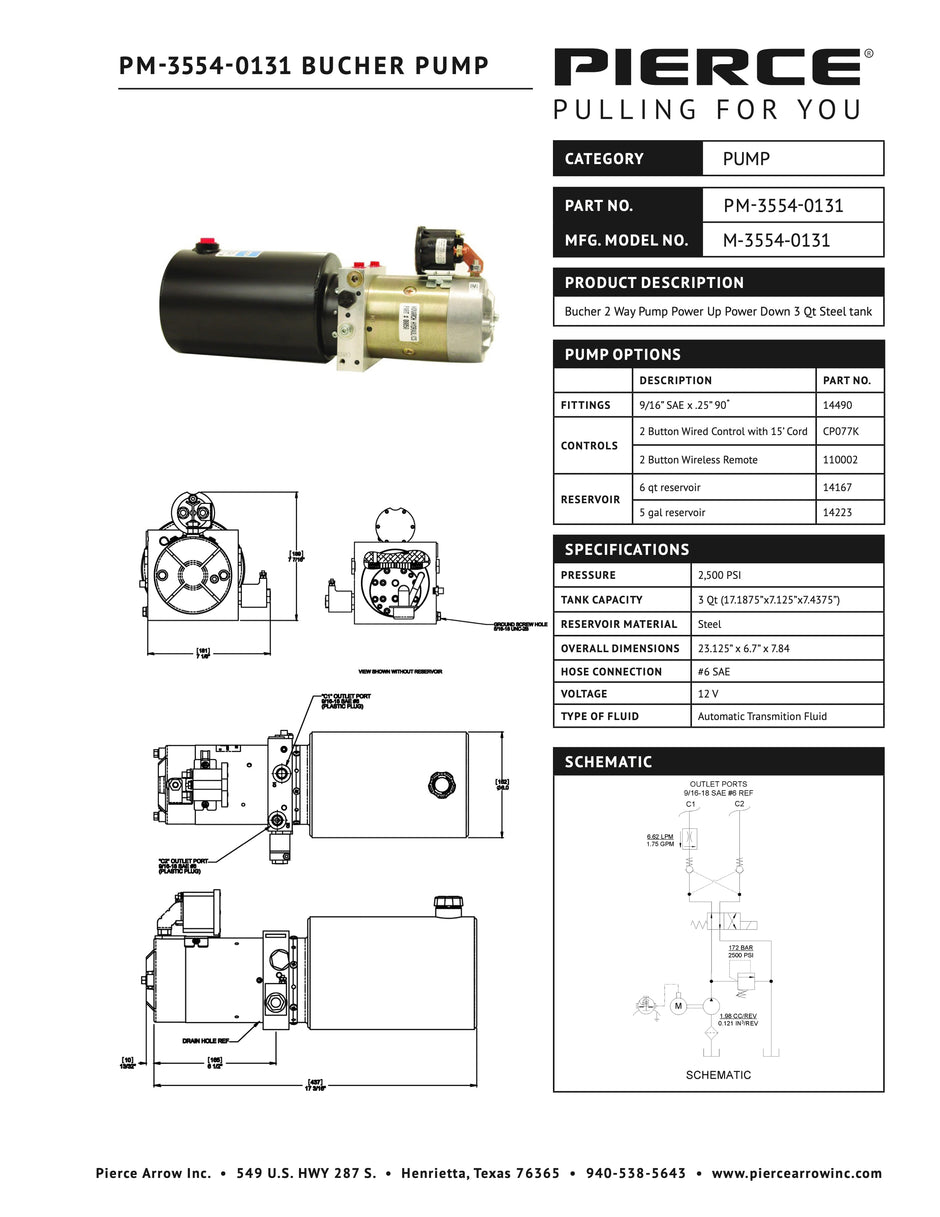 PM-3554-0131 Bucher Pump