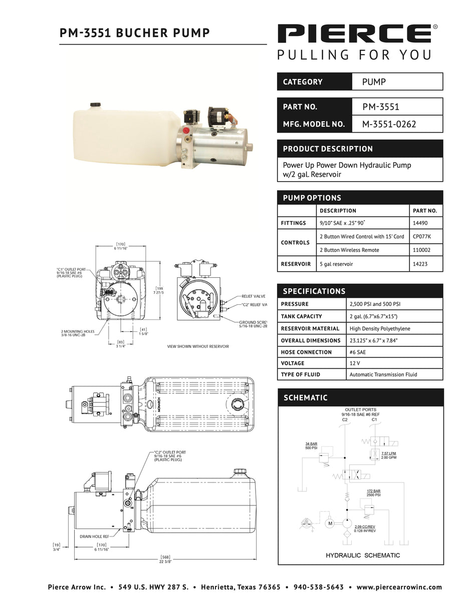 PM-3551 Bucher Pump