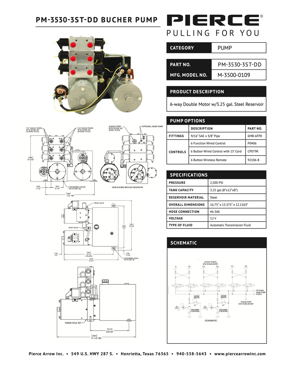 PM-3530-3ST-DD Bucher Pump