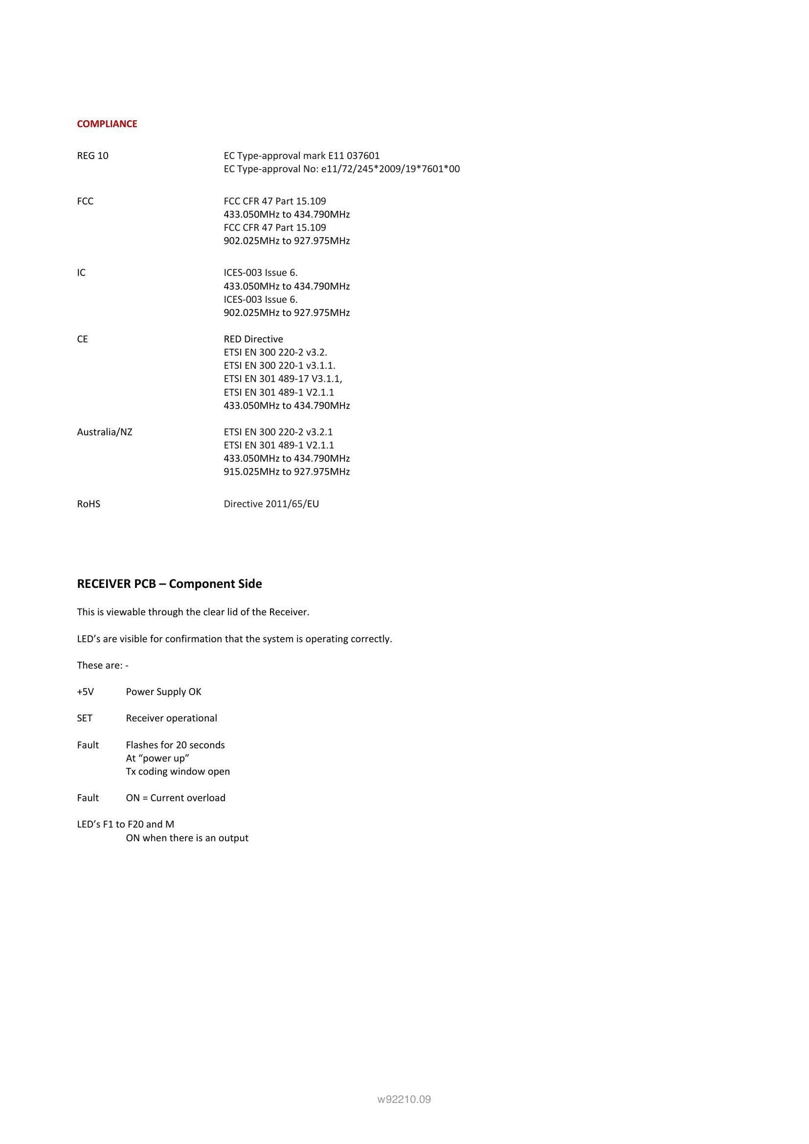 92210 - 10 Function with IP Transmitter - Page 4