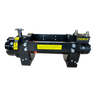 The PIERCE 10,000 lb Hydraulic Recovery Winch features yellow safety labels and right-side branding, delivering dependable pulling power for towing and recovery, shown against a white background.