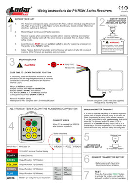 Thumbnail for 11RX04 - Wiring Instructions