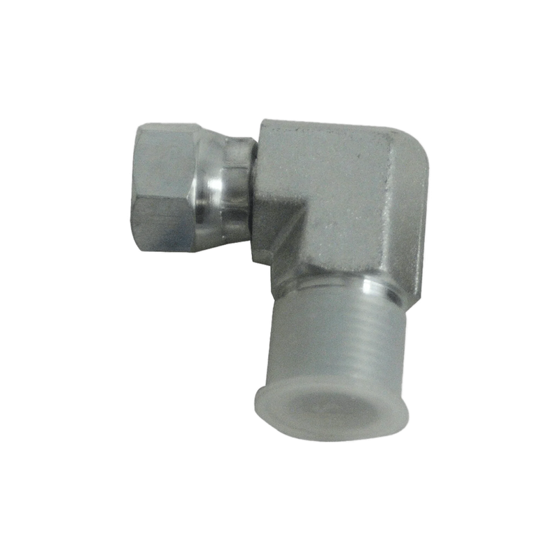 Hydraulics Fitting - Pipe Thread - Swivel - Male 3/8 in x Female 1/4 in - 90 Degrees