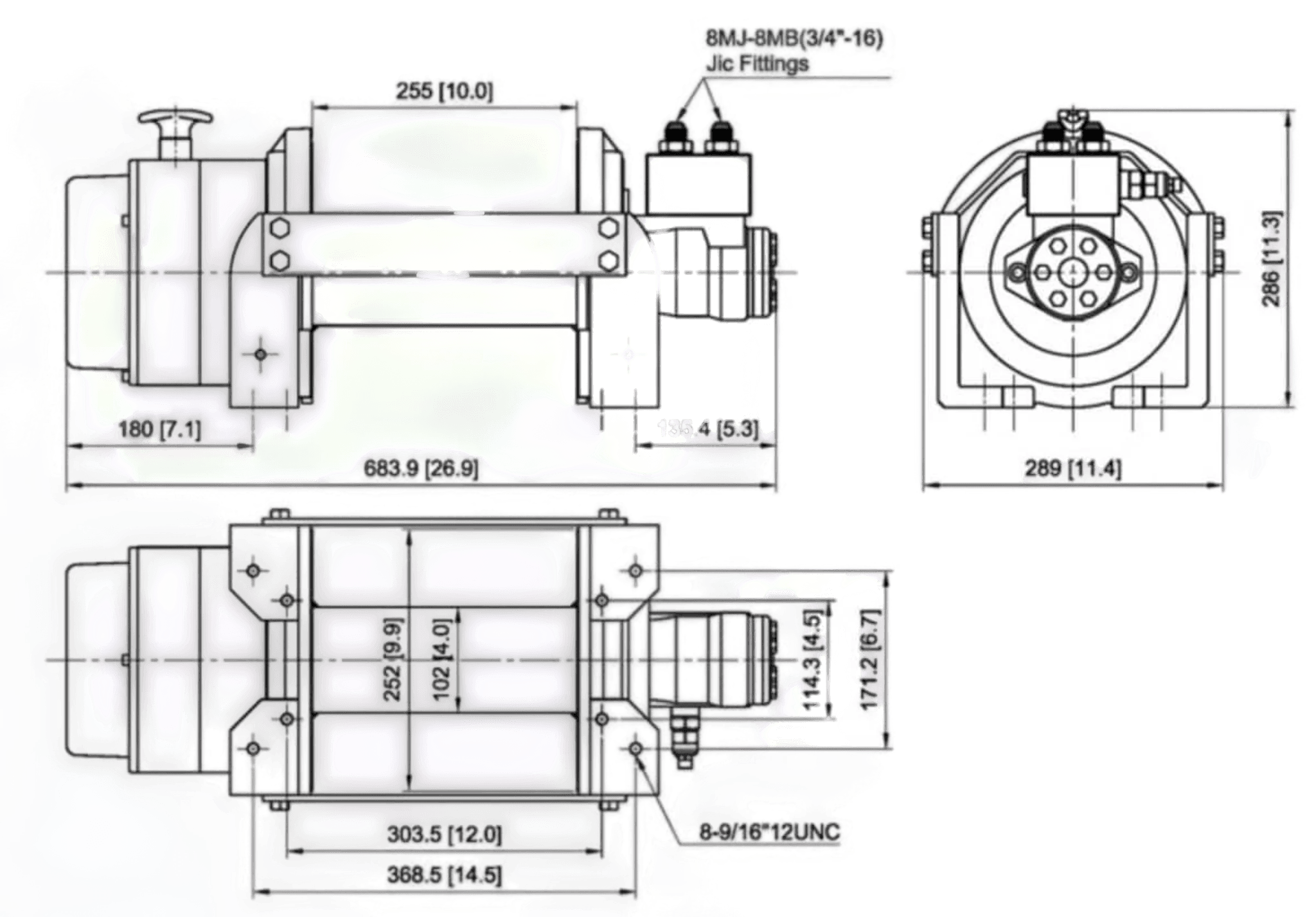 Hydraulic Recovery Winch Schematics