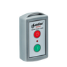 The 1 Function Lodar Replacement Standard Transmitter from the Lodar 9000 Series features distinctive red and green buttons. Offered by Lodar LTD, this reliable remote control comes with an easily accessible website link for quick replacements and more information.