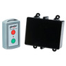 The Lodar LTD 1 Function Standard Wireless Control System (90 Series) features a relay receiver and a remote with red and green buttons for on/off control, operating a black electronic box with a 5 amp relay.