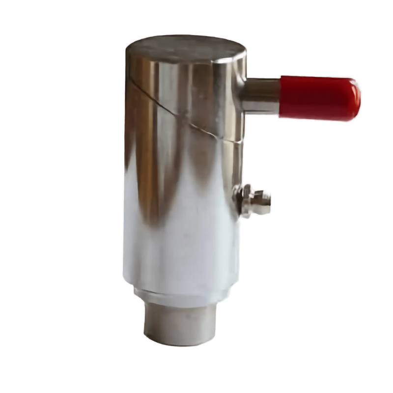 The PIERCE ¾" Twist Lock Plunger Latch features a metallic cylindrical design with a red lever handle and self-locking mechanism, shown isolated on a white background.