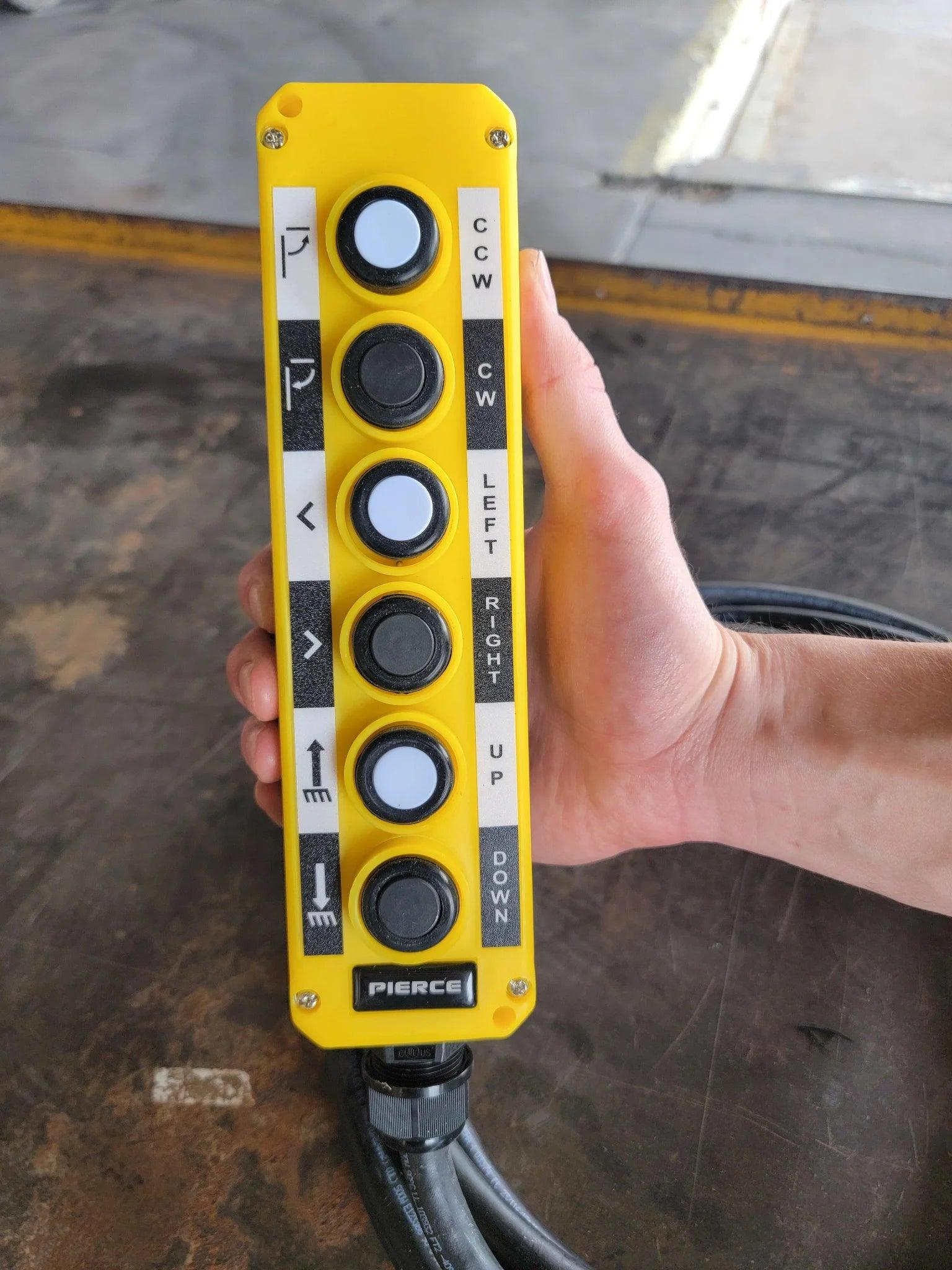 PIERCE Universal Momentary Pendant Control - 6 Button - 20ft Cord - PIERCE 