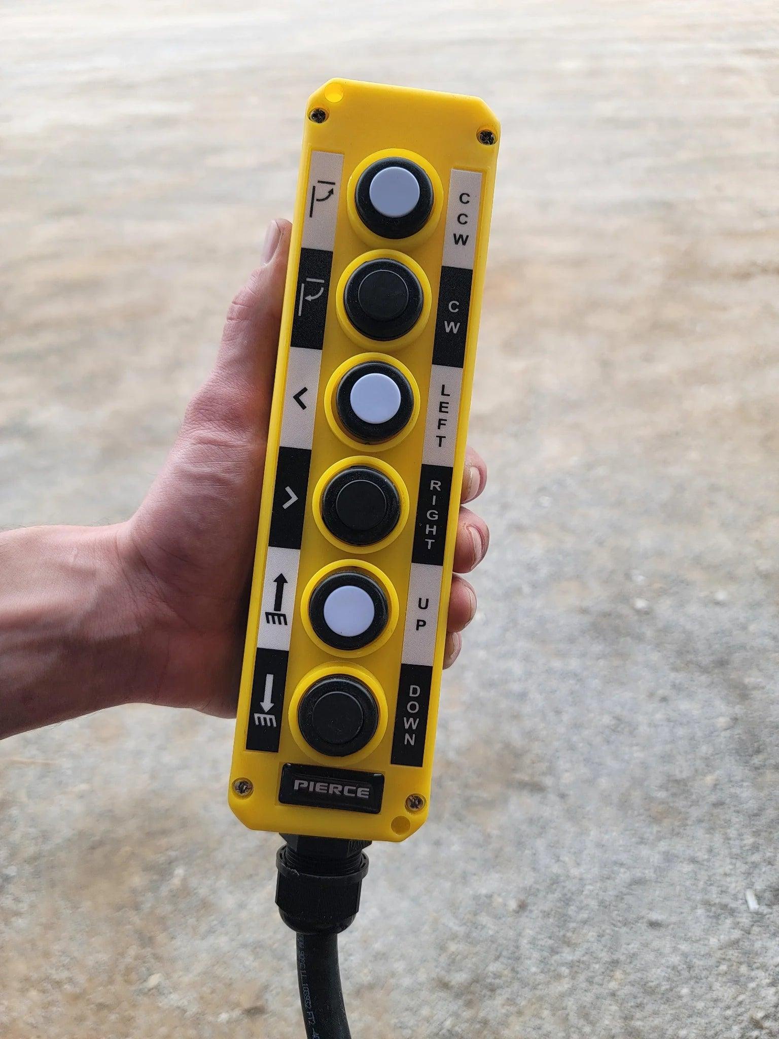 PIERCE Universal Momentary Pendant Control - 6 Button - 20ft Cord - PIERCE 