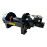 The PIERCE 20,000 lb Hydraulic Recovery Winch with Long Drum and Manual Clutch features a robust metal frame, perfect for heavy-duty recovery tasks.