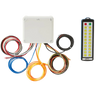 The Lodar Service 20 Function IP Wireless Actuator Control System (92 Series, FET Air Receiver, No Actuators) features a white control box with multi-colored wires and a black wireless remote with yellow buttons against a white background.