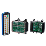 A 22 Function IP SHIFT Wireless Control System and two electronic circuit boards with transparent casings, highlighting its intuitive design. The enhanced firmware efficiency optimizes performance, seamlessly integrating with the Lodar LTD's 92 Series FET Receiver for superior control.