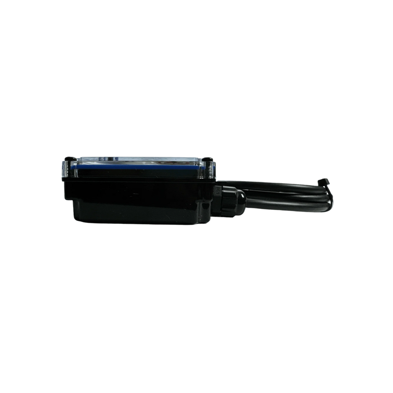 The PIERCE 2 Function 12/24V Replacement Receiver (PS Series) features a sleek black design with clear top, attached cables, and durable IP67 rating. Compatible with 12/24V systems; shown on a black background.