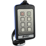 Introducing the Lodar LTD 6 Function Lodar Replacement Stainless Steel IP Transmitter from their 92 Series. Equipped with a strap, it features six buttons and boasts an IP 65 rating for protection. The transmitter includes red and green circular buttons labeled O and I, ensuring durability and user-friendliness.