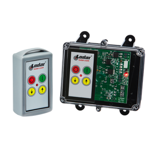 The Lodar LTD 92 Series 2 Function Standard Wireless Control System, featuring a FET Keypad Receiver without Master Output, includes arrow buttons for seamless operation and integrates smoothly into any wireless control system.