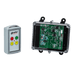 A Lodar LTD 92 Series 2 Function Standard Wireless Control System features a durable FET Receiver with buttons and an exposed electronic circuit board, all encased in a transparent plastic shell.