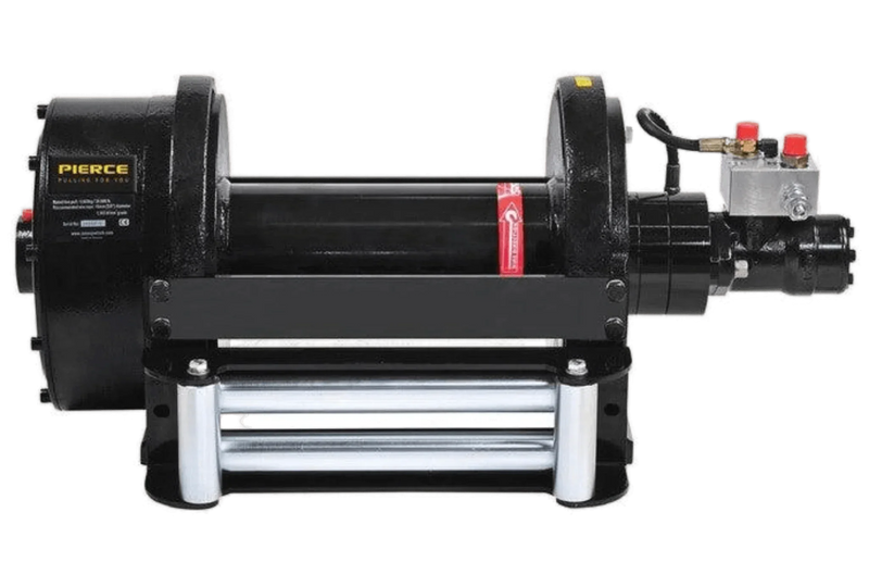 30,000 lb Hydraulic Recovery Winch | Long Drum, Air