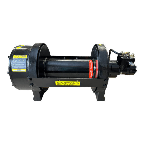 30,000 lb Hydraulic Recovery Winch | Long Drum | Manual Clutch