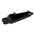 The PIERCE Welded Hydraulic Cylinder features a 5-inch bore and 14-inch stroke with mounting holes on both ends, shown against a white background—perfect for flatbed dump kit applications.