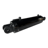 The PIERCE Welded Hydraulic Cylinder features a 5-inch bore and 14-inch stroke with mounting holes on both ends, shown against a white background—perfect for flatbed dump kit applications.