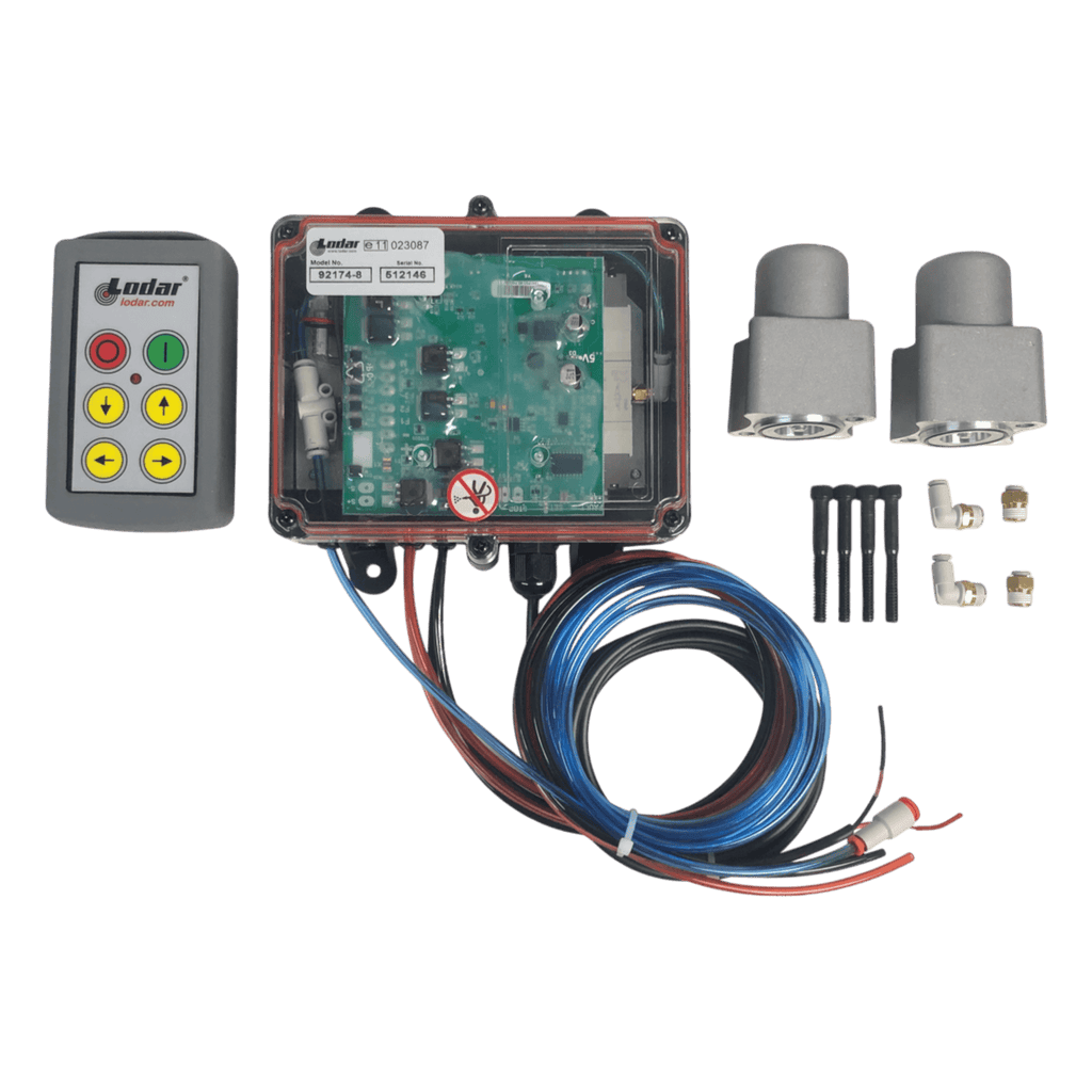 PIERCE 4 Function Direct Mount Wireless Air System for Miller (Gresen Valves) includes keypad, control box, wiring, and connectors—perfect for compact hydraulic circuits or integrating with Gresen valve actuators.