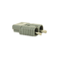 PIERCE 4 Gauge Wire Connector, gray with two metal prongs, shown isolated on a white background.