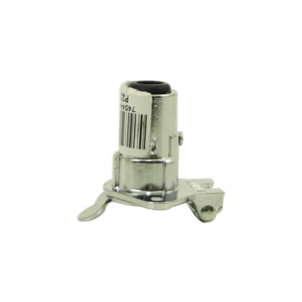 The 4 Prong Female Winch Plug by Standard Motor Products, Inc. is shown with a barcode label on a plain white background—ideal as a replacement for PS654 series winches and similar 4 prong female plug applications.