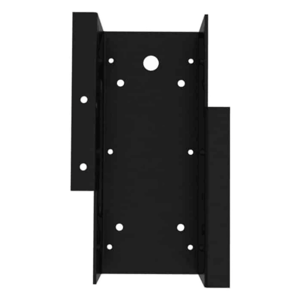 The Internal - Production Shop Standard Winch Mount 654 Series is a black, heavy-duty metal bracket with multiple holes, shown from above on a white background.