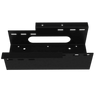 The Standard Winch Mount 654 Series by Internal - Production Shop is a black, heavy-duty plated steel bracket featuring multiple holes and slots, shown from above against a white background.