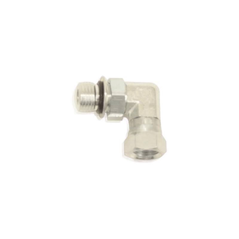 Hydraulics Fitting - Boss Thread - Swivel - Male 9/16 in x Female 1/4 in - 90 Degrees