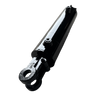 PIERCE Hydraulic Cylinder, welded type with 4" bore and 14" stroke, features mounting eyelets at both ends—ideal for dump kits. Shown on a white background.