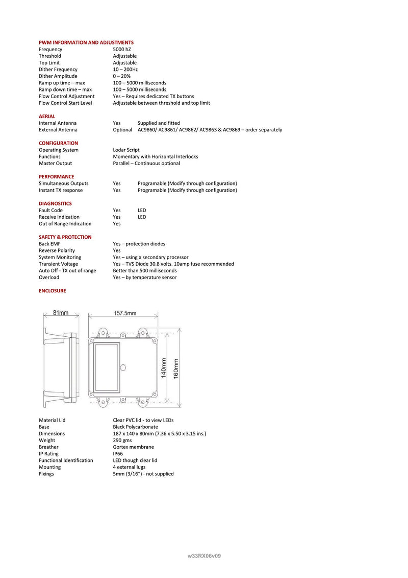33RX06 - 6 Function PWM Receiver — Page 2