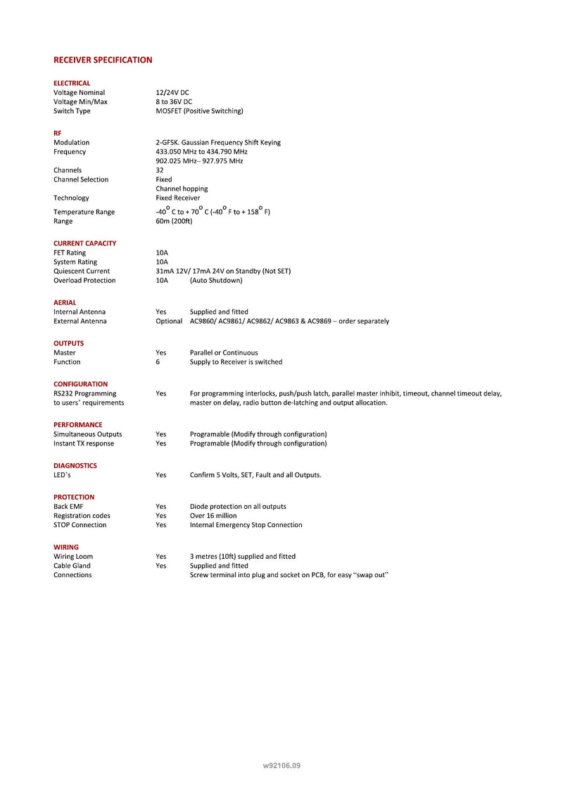 92106 - 6 Function with Standard Transmitter — Page 2