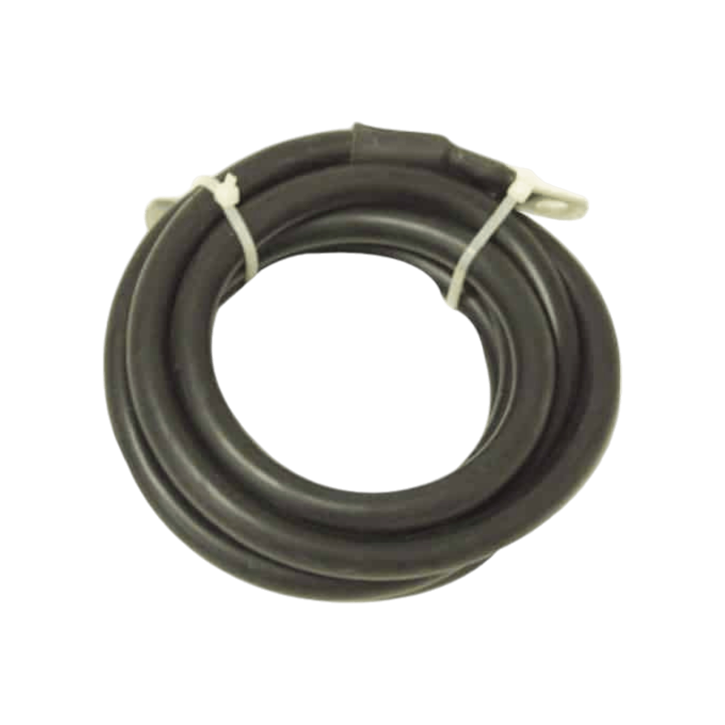 The Internal - Pierce Assembly Team 6,000 lb Recovery Winch features a coiled black rubber hose secured with two white cable ties, perfect for car trailer winch or other 12V recovery winch applications.