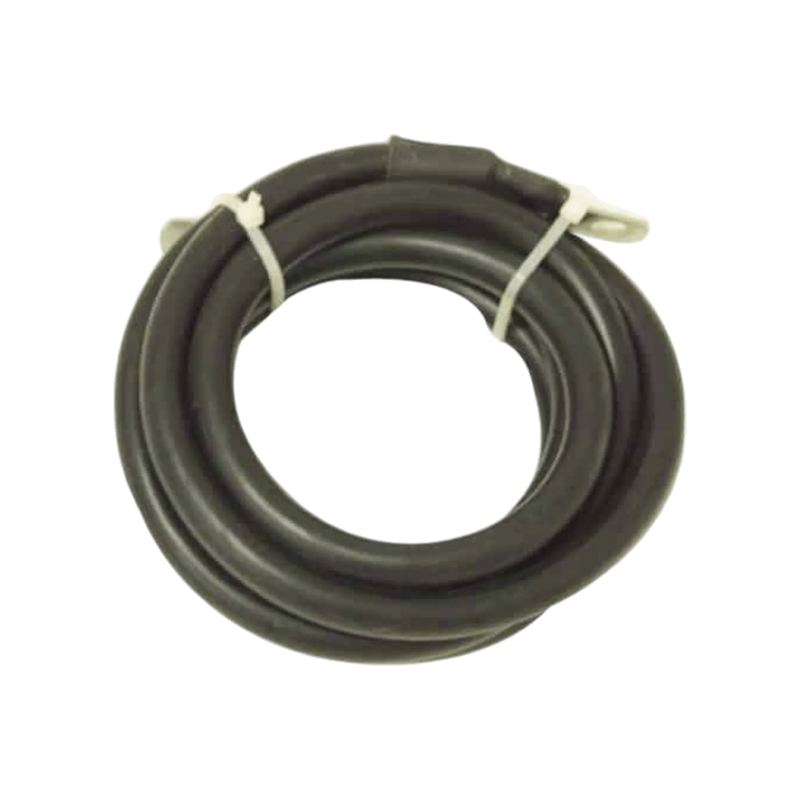 The Internal - Pierce Assembly Team 6,000 lb Recovery Winch features a coiled black rubber hose secured with two white cable ties, perfect for car trailer winch or other 12V recovery winch applications.