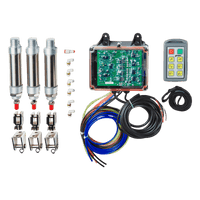 The 6 Function Standard Wireless Actuator Control System (92 Series, FET Air Receiver) by Lodar Service, including cylinders, control box, wireless remote, cables, and connectors, is displayed on a white background.