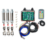 The 6 Function Standard Wireless Actuator Control System (92 Series, FET Air Receiver) by Lodar Service, including cylinders, control box, wireless remote, cables, and connectors, is displayed on a white background.