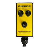The PIERCE 6 Function Wrecker Remote features three toggle switches labeled Down, Out, and Open/Close—perfect for controlling hydraulic power units or solenoid systems.