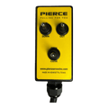 The PIERCE 6 Function Wrecker Remote features three toggle switches labeled Down, Out, and Open/Close—perfect for controlling hydraulic power units or solenoid systems.