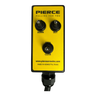 The PIERCE 6 Function Wrecker Remote features three toggle switches labeled Down, Out, and Open/Close—perfect for controlling hydraulic power units or solenoid systems.