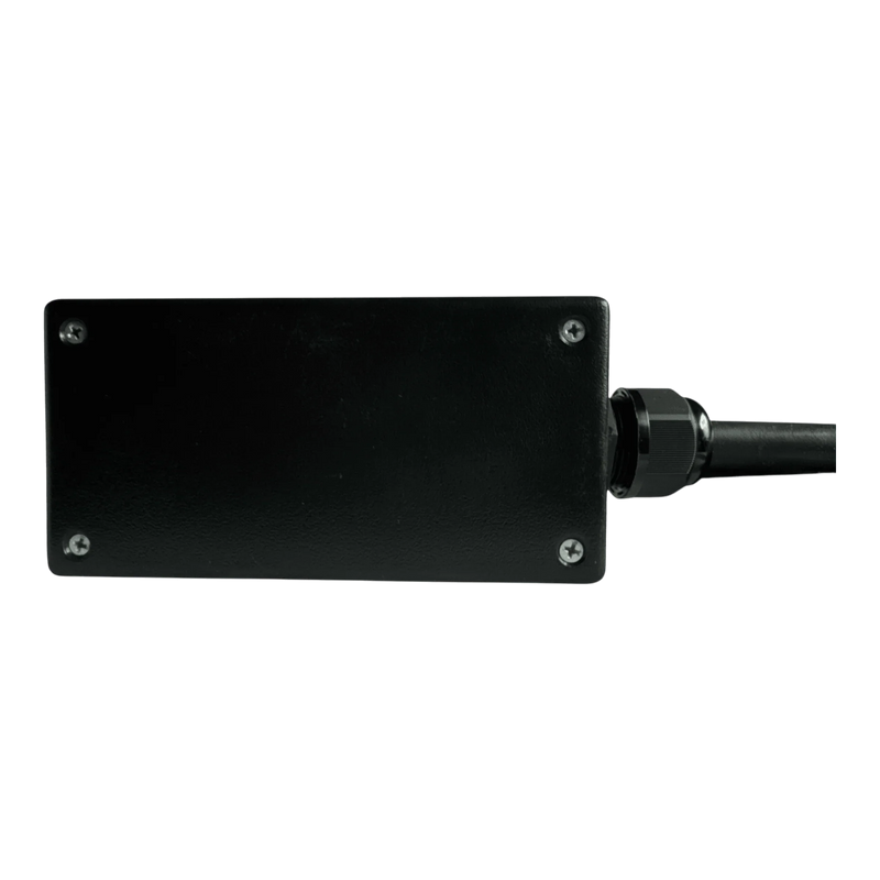 The PIERCE 6 Function Wrecker Remote is a black rectangular electronic device with a right-side cable, designed for solenoid systems, shown against a white background.