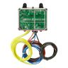 Lodar Service 8 Function Lodar Replacement FET Air Receiver | 92 Series shown in a clear box with yellow, blue, red, and black cables—perfect as a replacement receiver for pneumatic valve actuators—on a white background.