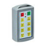 The 8 Function Lodar Replacement Standard Transmitter, part of the 9000 Series by Lodar LTD, comes with a gray casing and includes buttons for controlling tilt, arm, shift, and winch directions. It serves as an excellent replacement for a lost transmitter of the Lodar 8 Function Standard Transmitter.