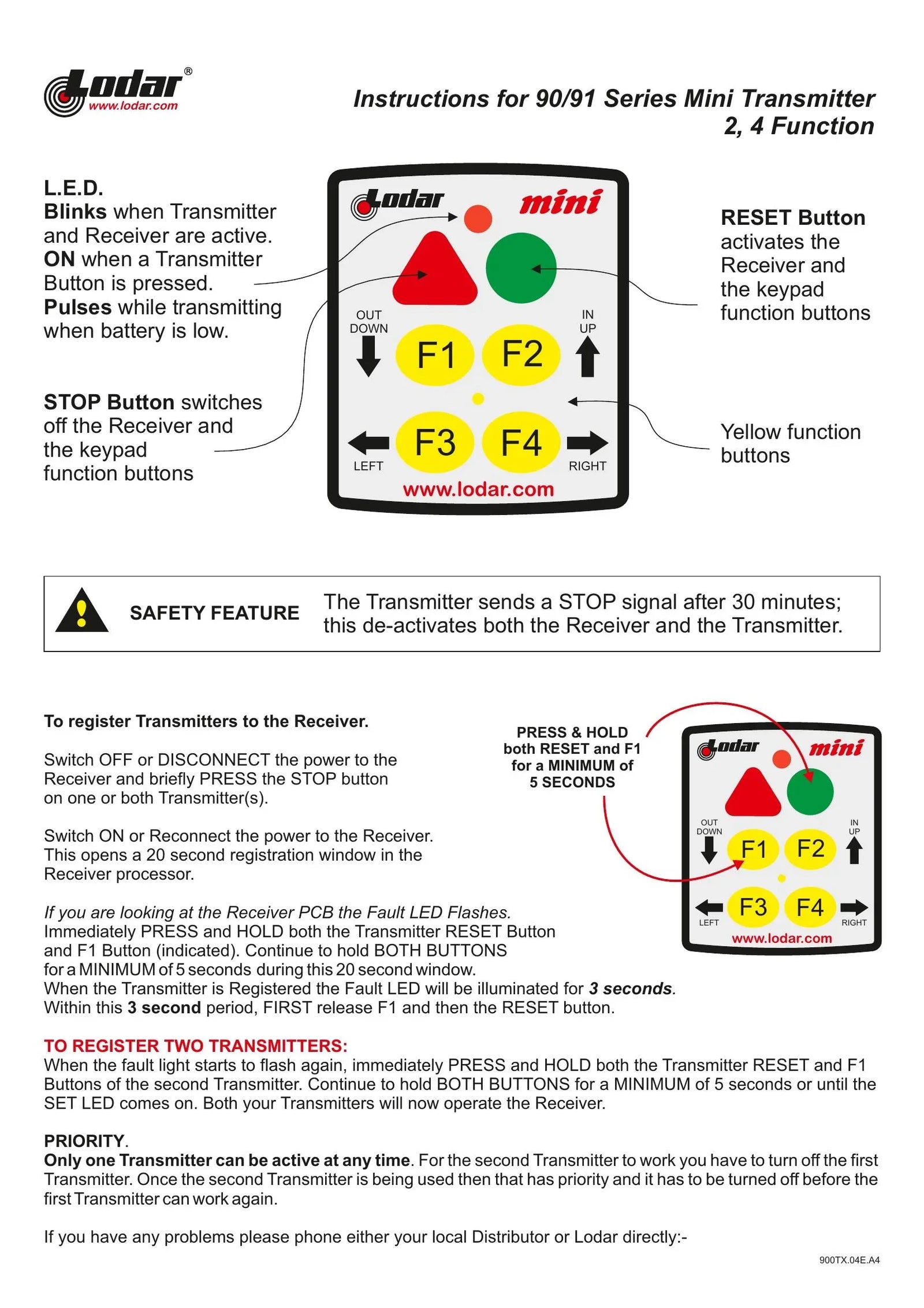 92-93 Series - Instructions Mini Transmitter Coding - Page 1
