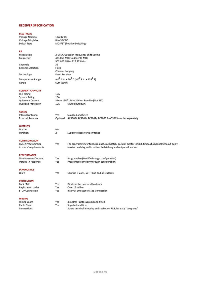 92100 - 2 Function with Standard Transmitter — Page 2