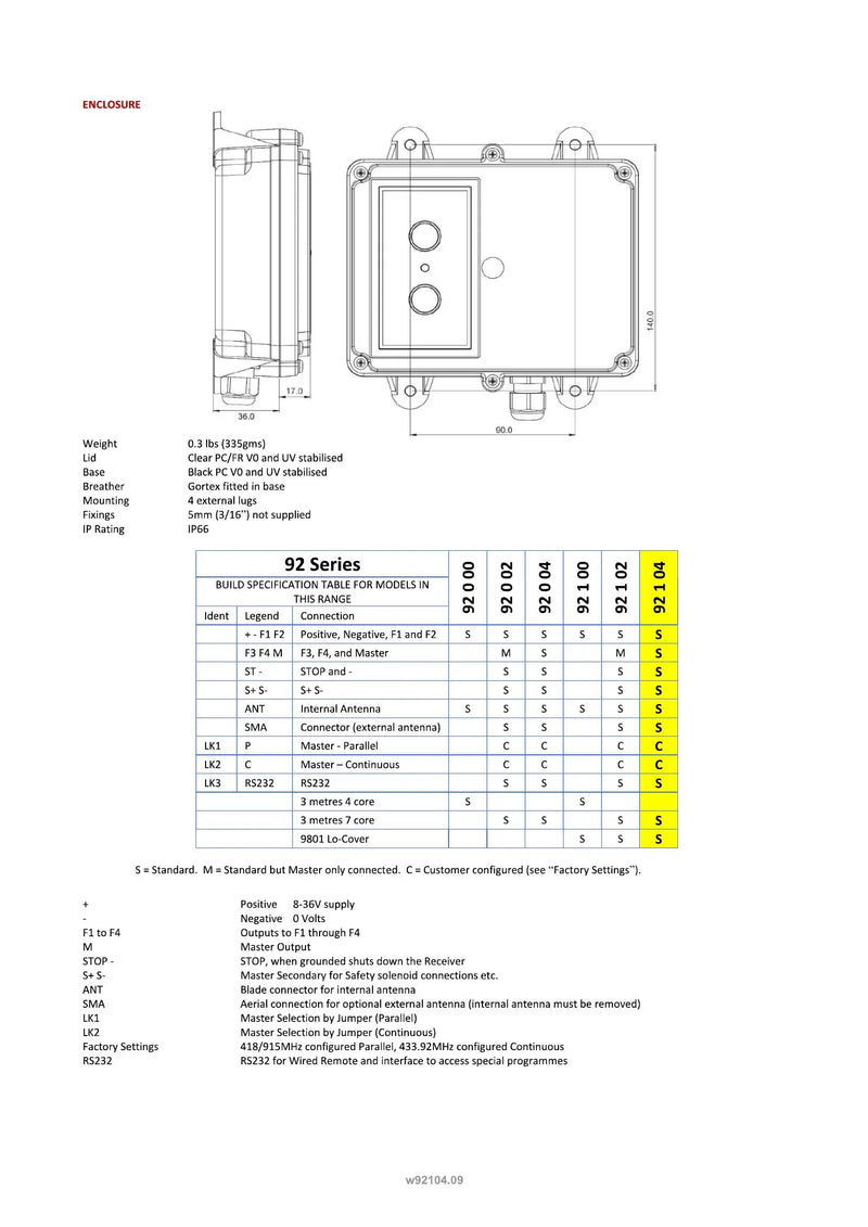 92104 - 4 Function with Standard Transmitter — Page 3
