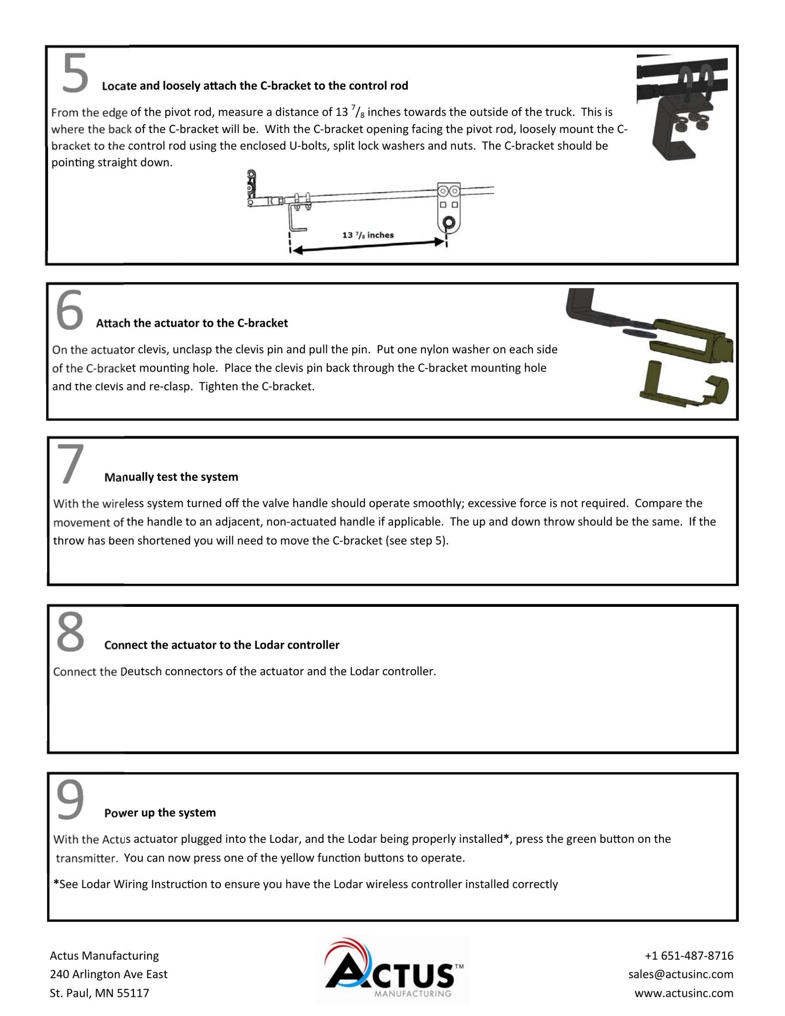 9215XA - Installation Instructions - Electric Actuator - Page 2